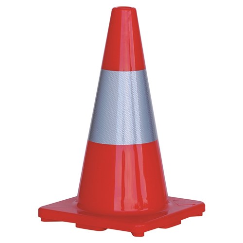 Cone road with reflector tape 450mm