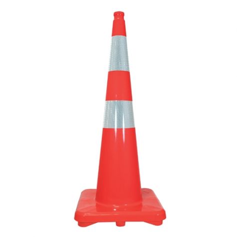 Cone road with reflector tape 900mm