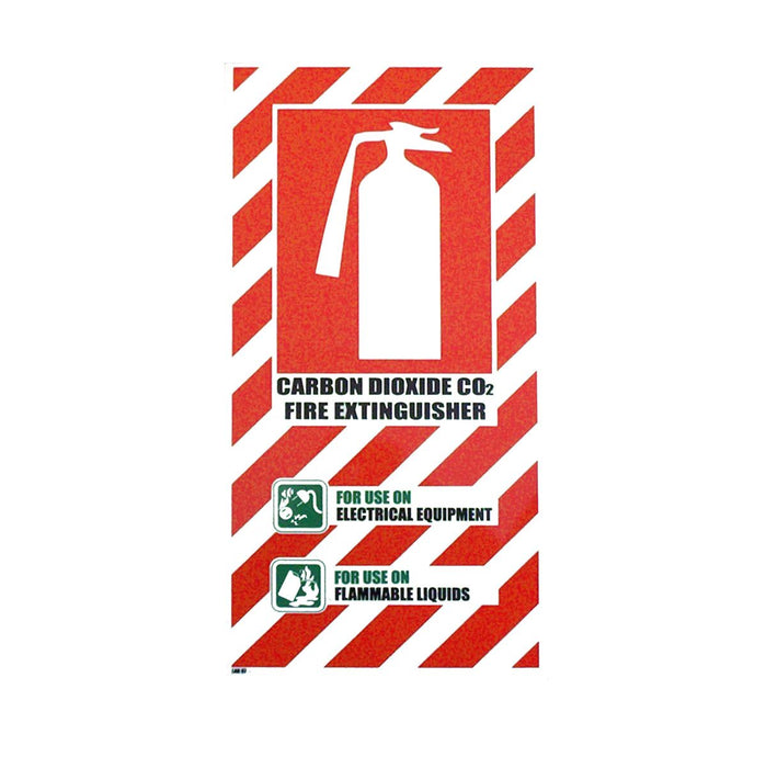 Sign Fire protection CO2