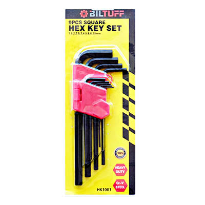 Hex Key Square 9pcs