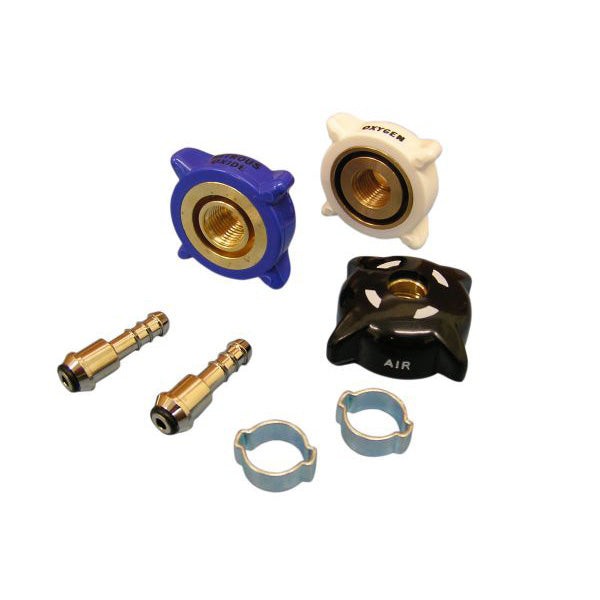 Handwheel kit Medical Oxygen 5mm hose