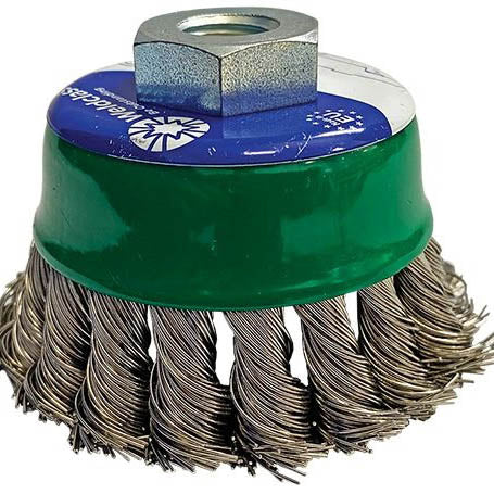Brush Cup Twistknot 75mm Multi Thread Stainless
