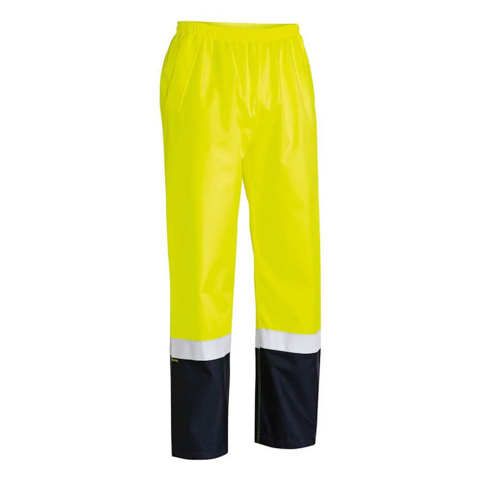 Rain Pants Yellow Hi Vis heavy duty Bisley sizeS (XS,S,M,L,XL,2XL,3XL,4XL,5XL & 6XL)