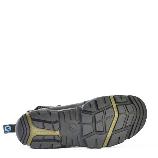 Boots Safety Long Reach CT Zip Black