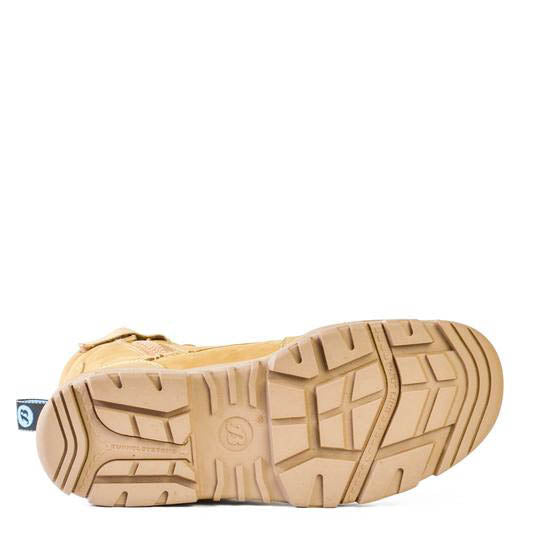 Boots Safety Long Reach CT Zip Wheat