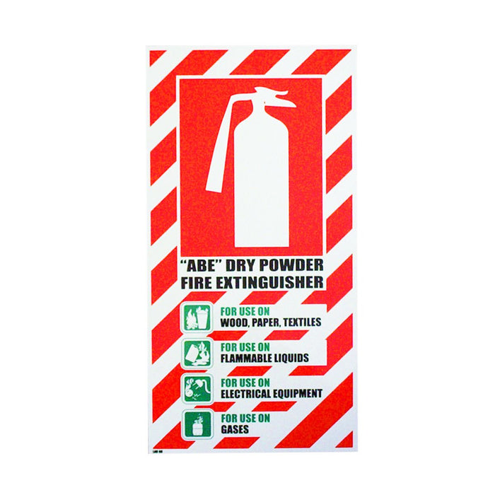 Sign Fire Protection Dry Powder